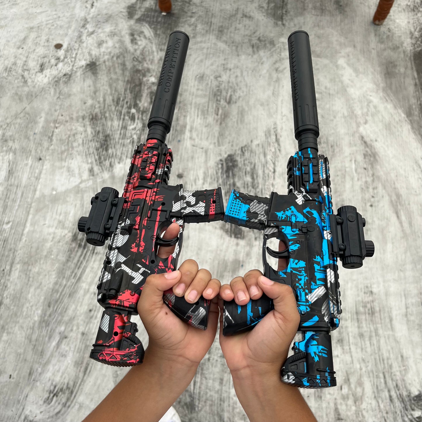 Combo HK416 2x1 hidrogel hiperrealistas